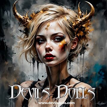 "Devils Dolls - Painting babe design - 041" A-Line Dress for Sale by bravomodels | Redbubble