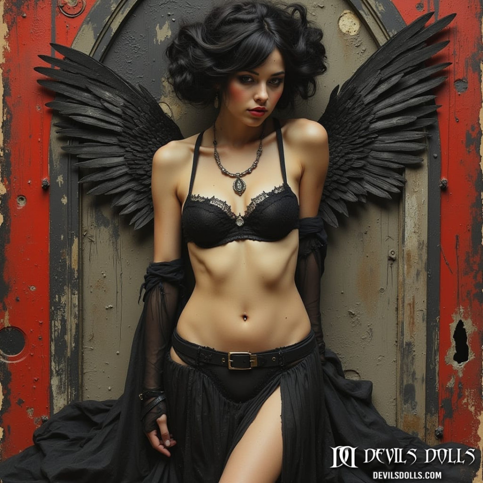 05-10-26 - Goth girl with black wings - Devil Doll Lea