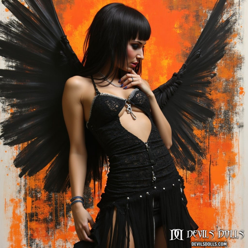 09-10-26 - Amazing Devil Doll Stacy - goth babe with black wings