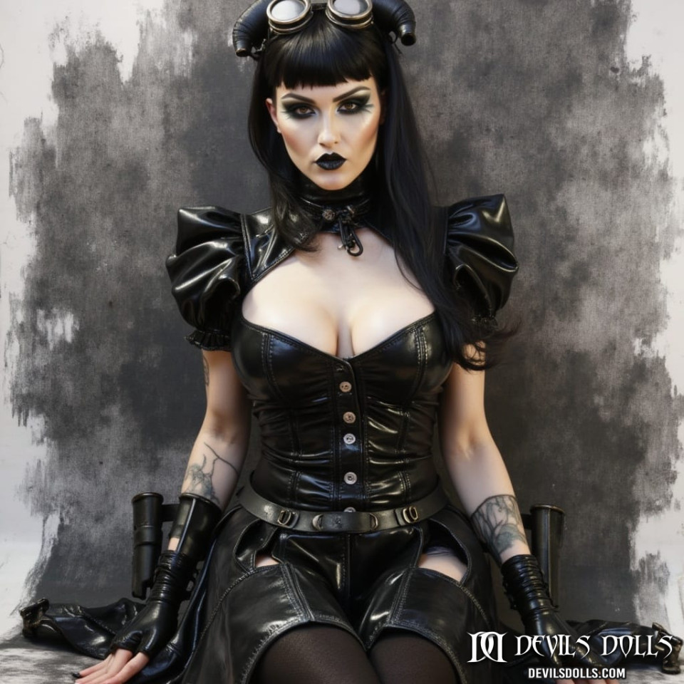 15-10-26 - Devil Doll Barbara in black latex