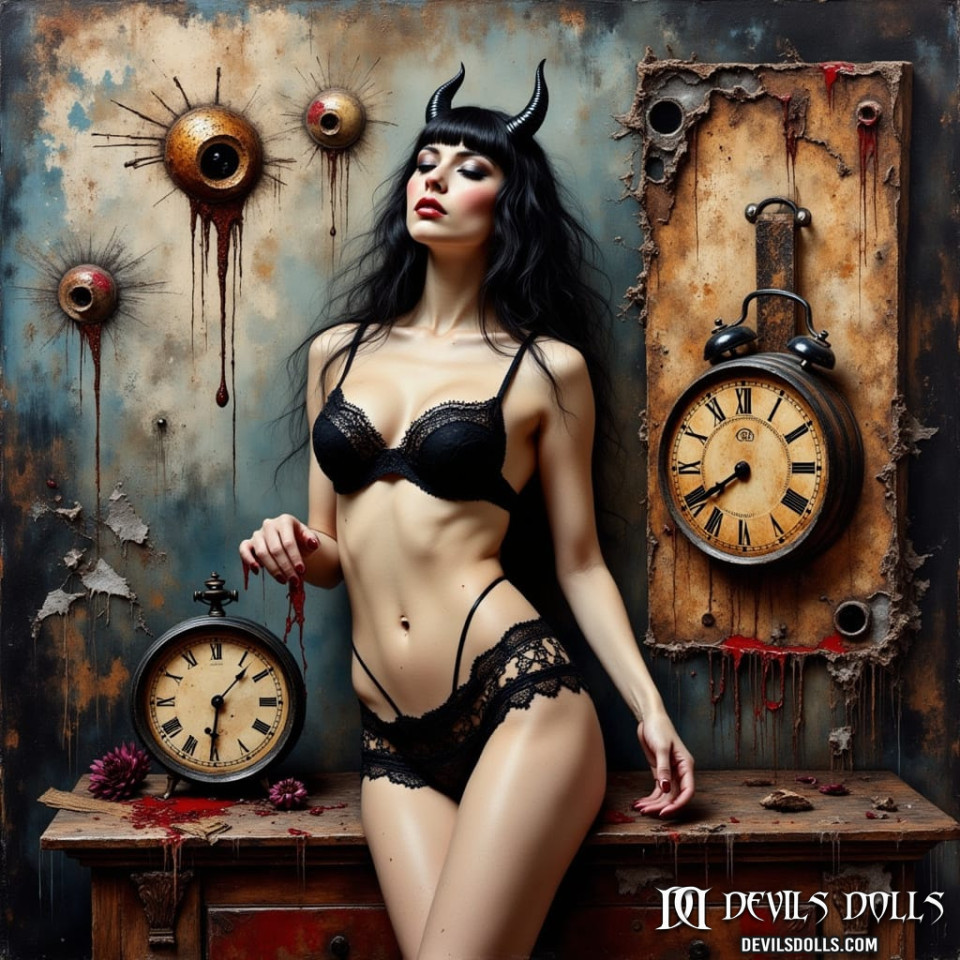 14-10-26 - Devil Doll Ornella with clocks